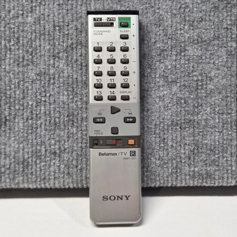 Sony RMT-127 Betamax TV VTR Remote Control Vintage Made in Japan
